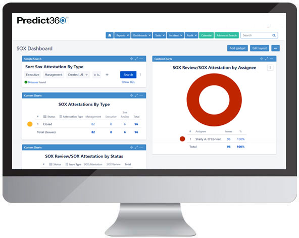 Predict360 Quarterly Sarbanes Oxley (SOX) Certifications & Attestations Software