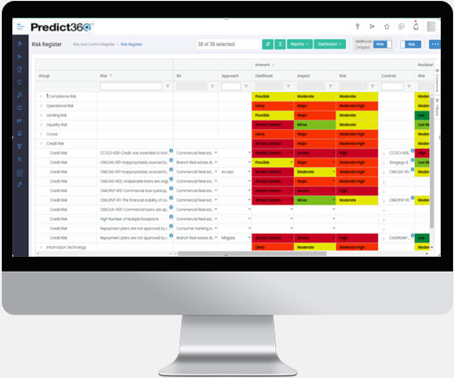 Predict360 Risk Control Self Assessment (RCSA) Software