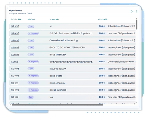 Issues & Incidents Management